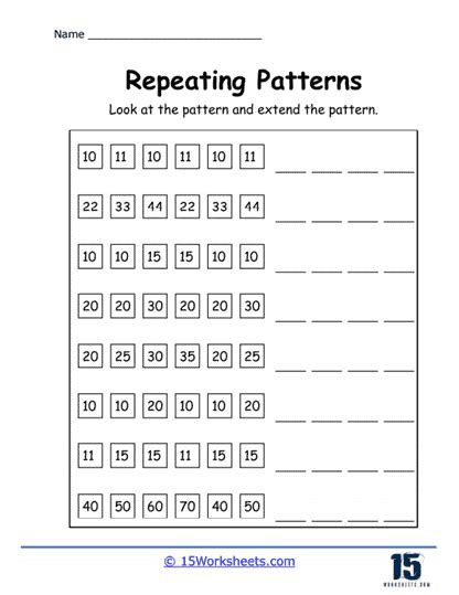 repeating pattern worksheet|repeating pattern worksheet ks1.